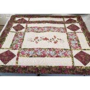 Brittania home fashions quilted queen pillow shams vintage